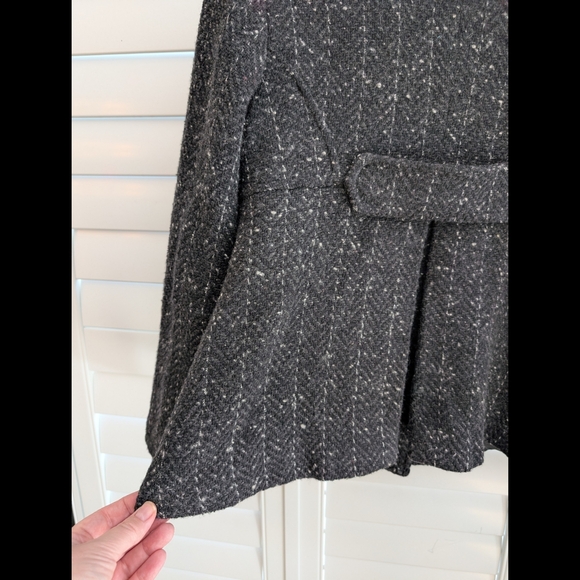 Zara Black and White Tweed Jacket 80% wool - Picture 10 of 16
